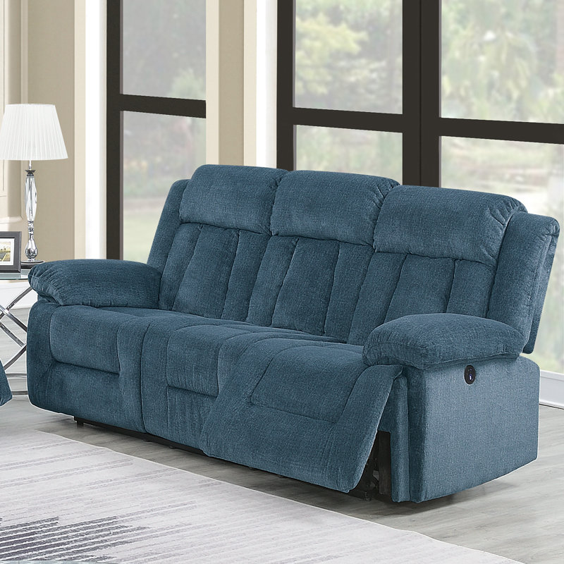 Red Barrel Studio® Brea 89'' Chenille Pillow Top Arm Reclining Sofa